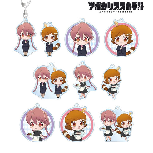 『アポカリプスホテル』トレーディング ちびキャラ ホテルモントレ制服&モーニングスタッフver. アクリルキーホルダー(単位/BOX)